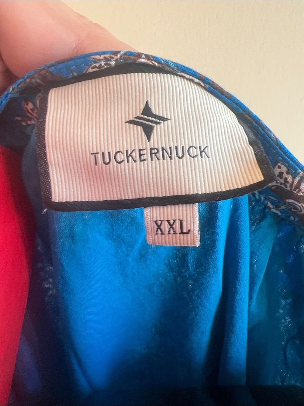 Tuckernuck Royal Blue Floral Midi Dress with Puff Sleeves - Picture 8 of 9